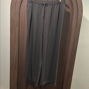 J. Jill Wearever Navy Wide Leg Pants Size L NWT Lux